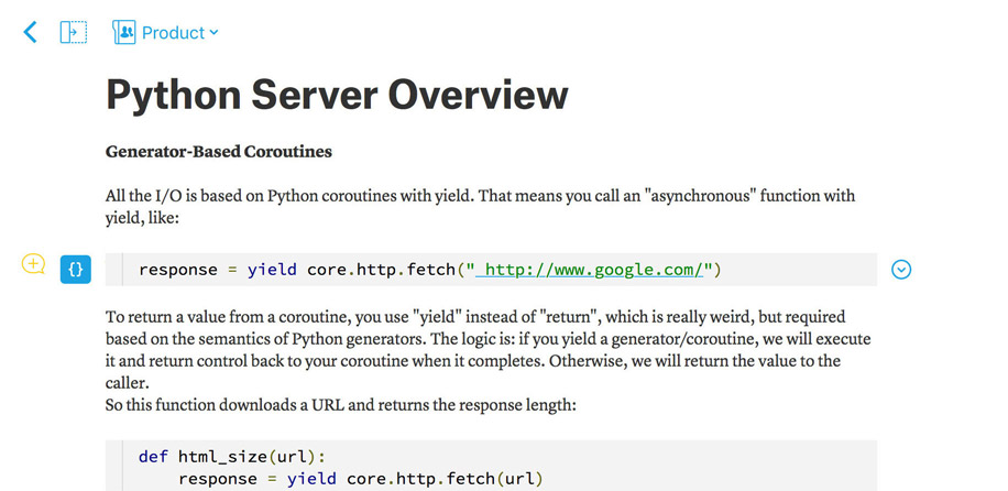 Share technical documentation in Quip