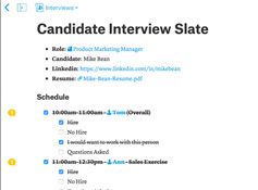 Interview Document