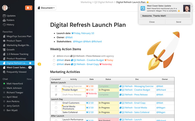Image - Quip Chat Feature