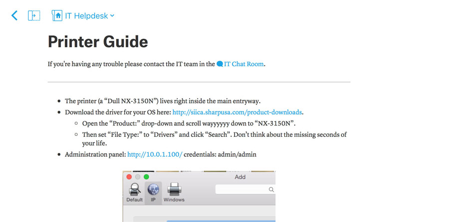 Build a knowledge base in Quip