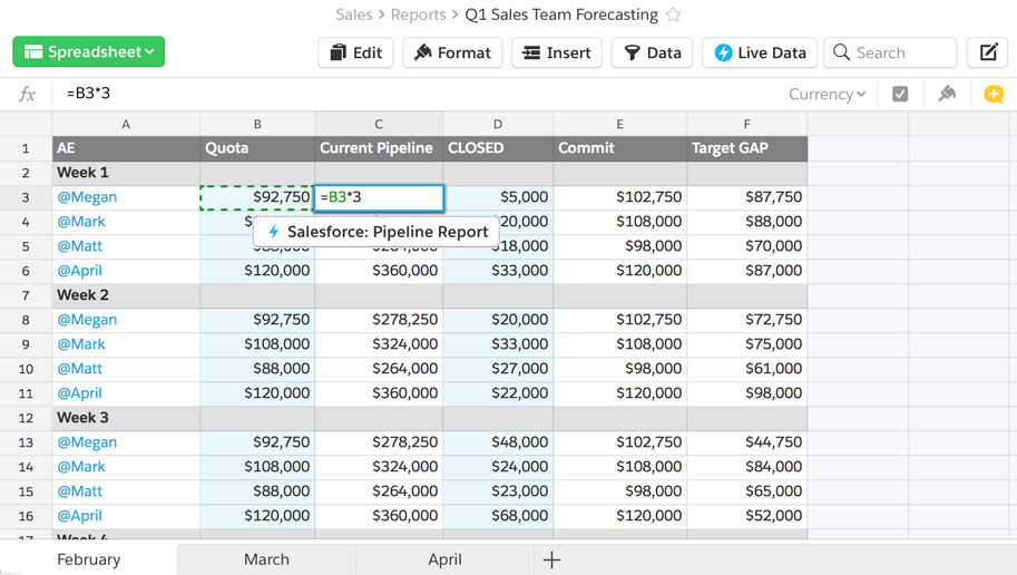 Image - Reports in Quip template
