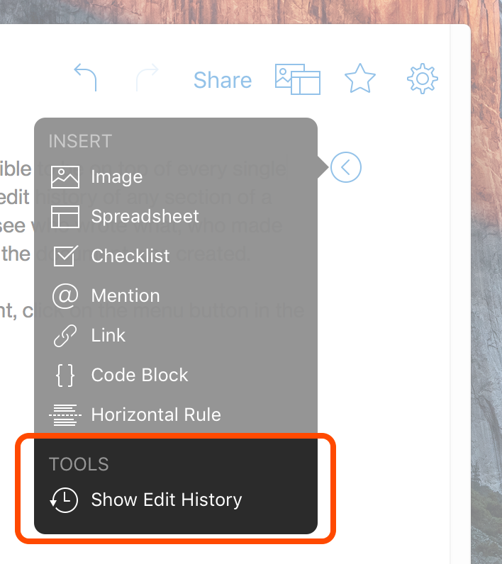 Quip New Feature Show Edit History