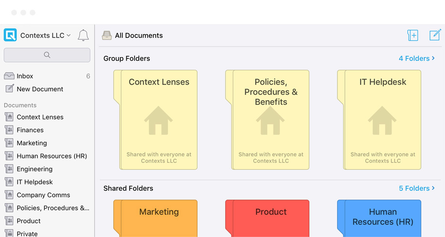 Organize work in a wiki in Quip