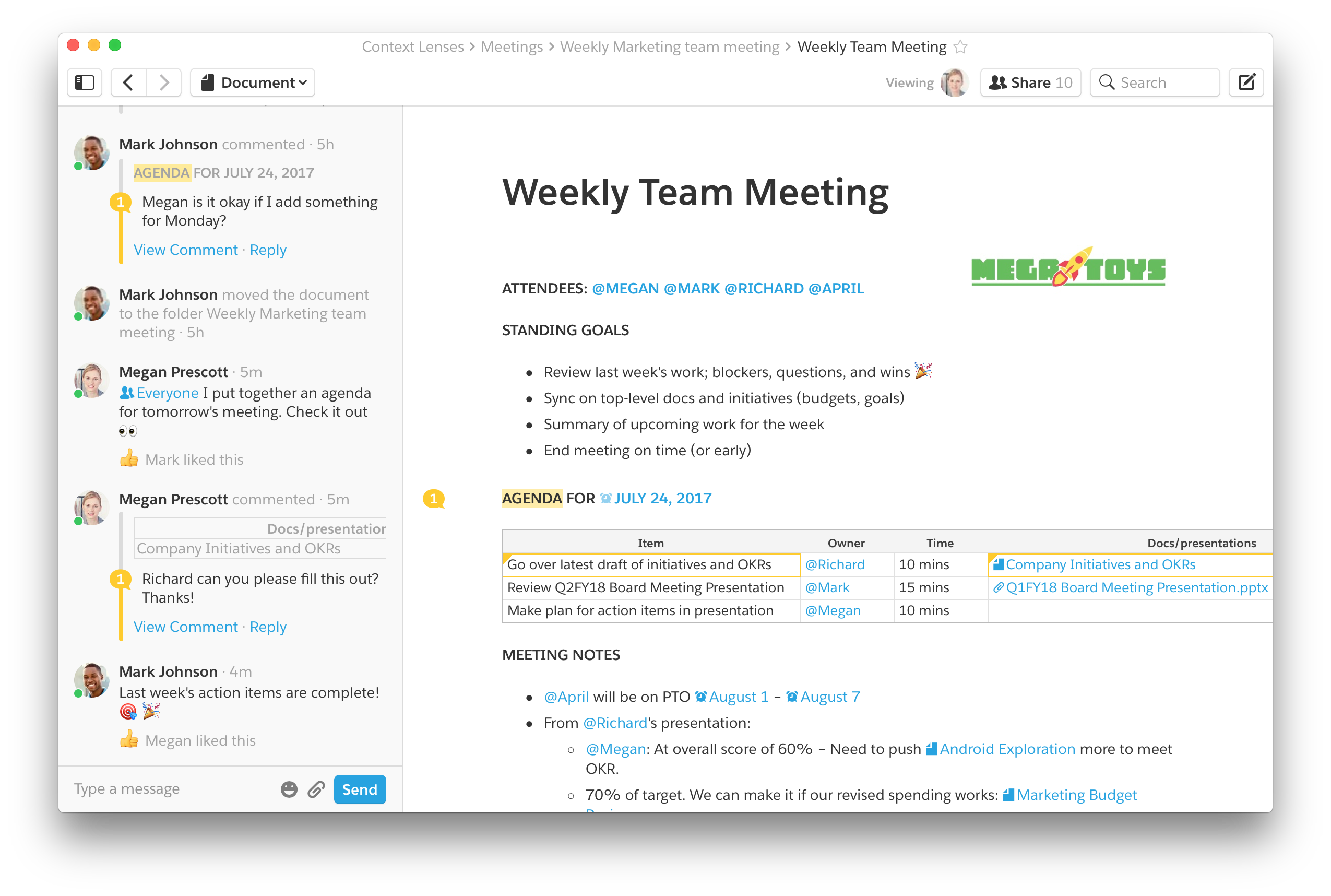 Quip - 3 ways to have better meetings with Quip